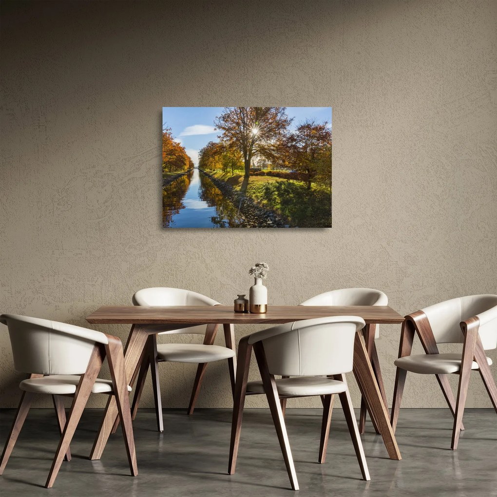 Tablou pe sticlă cu canal de apă (70x50 cm)