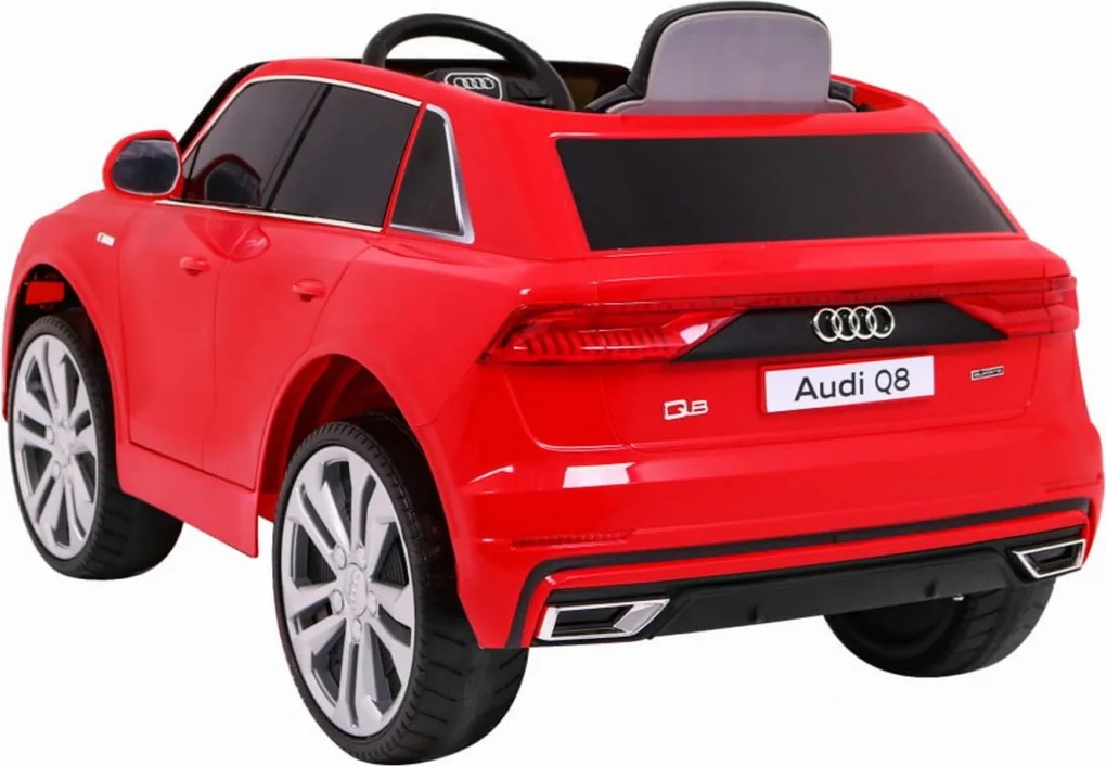 Masinuta Electrica cu acumulator pentru copii NOVOKIDS™ Audi Q8 Lift , Roti din Cauciuc EVA, 3-8 ani , Usi cu deschidere , Baterie12V, 2 Viteze,
