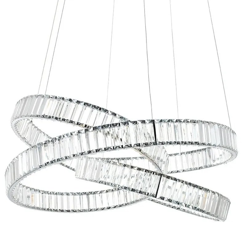 Lustra LED moderna design deosebit CHARMES 80 crom