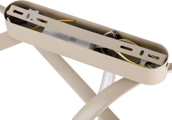Brilagi-LED Lustră aplicată dimmabilă TWISTER LED/60W/230V 3000-6000K bej+telecomandă