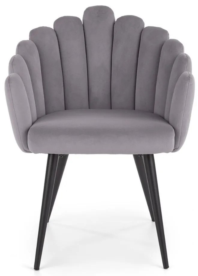 Scaun de bucaterie Yara, gri/negru