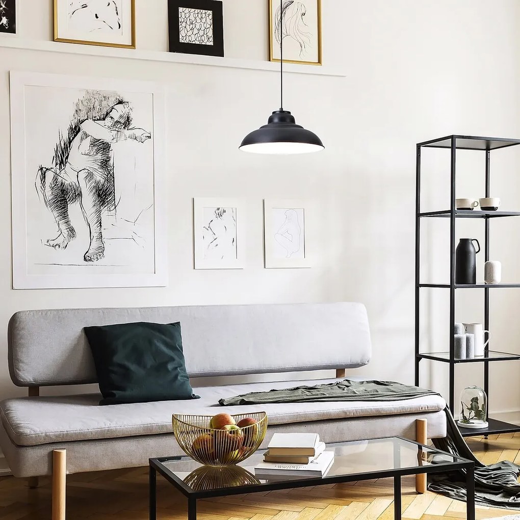 Pendul design industrial Dragan negru