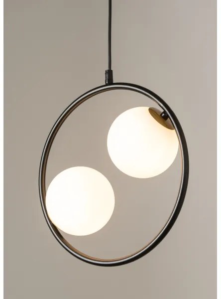 Lustră pe cablu AQUA 2xG9/12W/230V negru