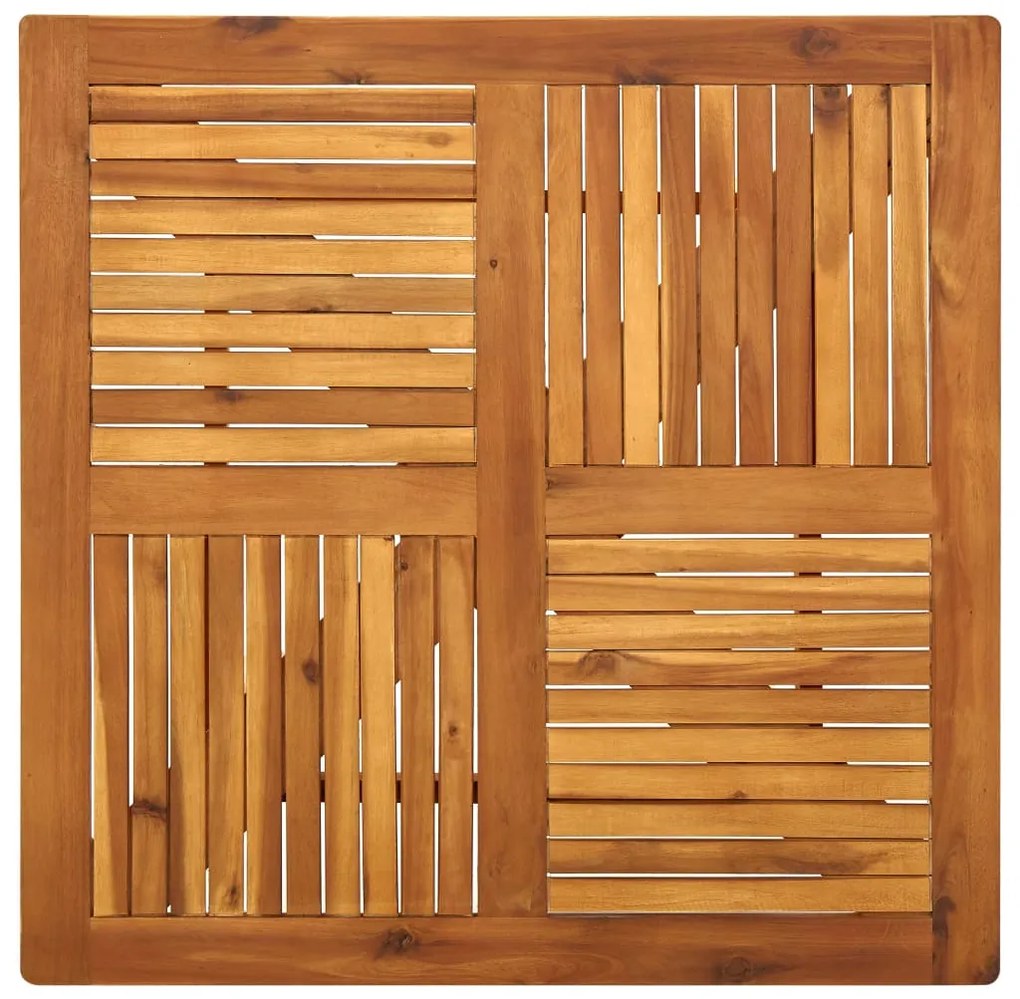 Set mobilier pentru gradina, 3 bucati, lemn masiv de acacia Patrat, 3
