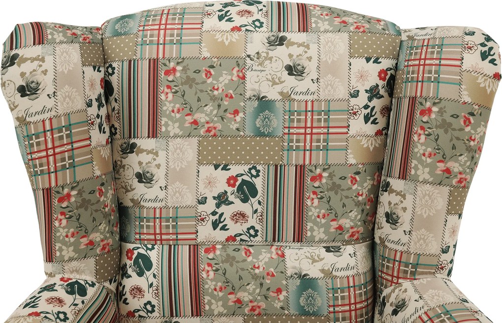 Fotoliu, material textil în stilul patchwork viorica 1, CHARLOT
