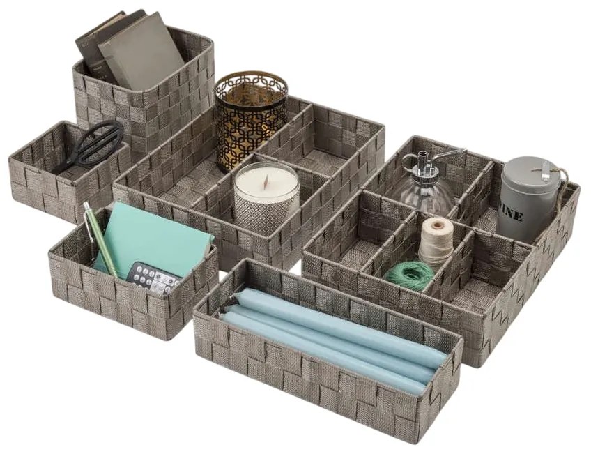 Organizator Compactor pentru accesorii TEX32 x 25 x 8 cm, taupe