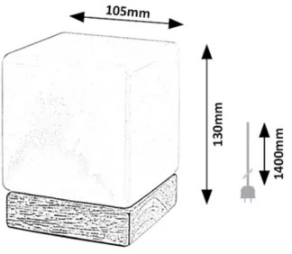 Lampă LED dimabilă de masă Rabalux 76003 PIRIT LED/1,2W/5V 3000K fag