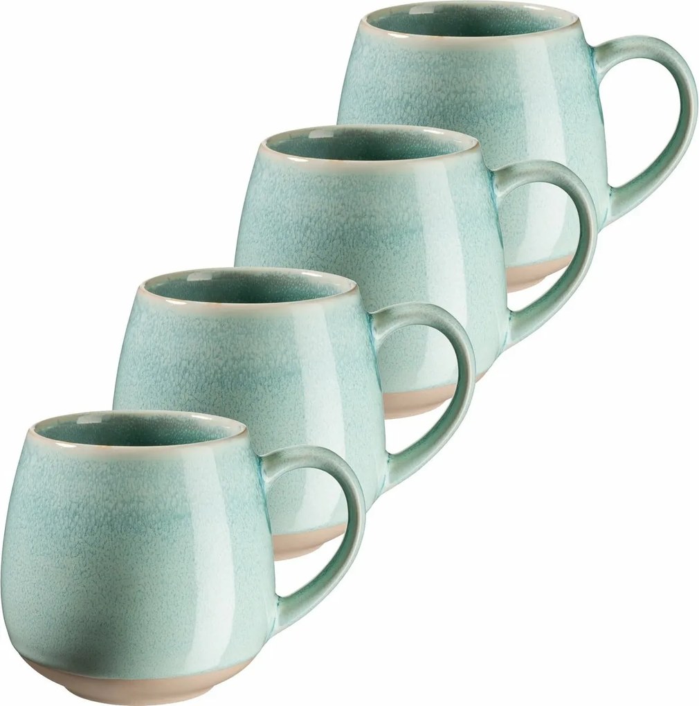 Set de 4 căni mari Mäser AQUATA – 500 ml, verde, 500 ml