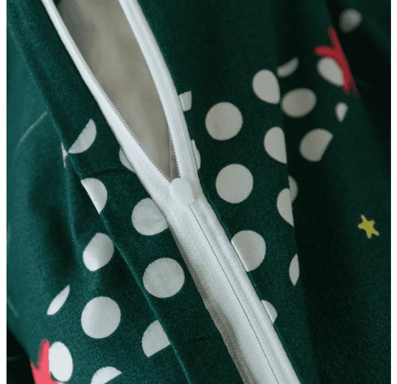 Lenjerie de pat din microfibra CHRISTMAS DRIFT verde Dimensiune lenjerie de pat: 70 x 90 cm | 140 x 220 cm