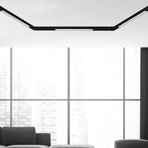 Corp de iluminat LED pentru șină magnetică MAGNETIC TRACK LED/12W/48V