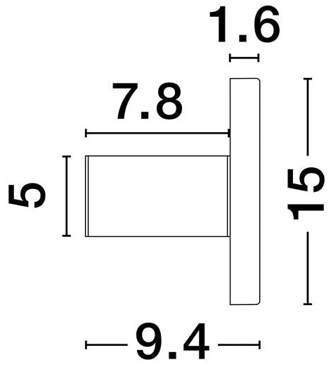 Aplica LED ambientala stil minimalist NANO D-15cm