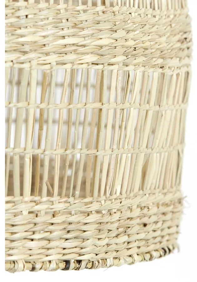 Lustră în culoare naturală cu abajur din iarbă de mare ø 50 cm Sagar – Light &amp; Living