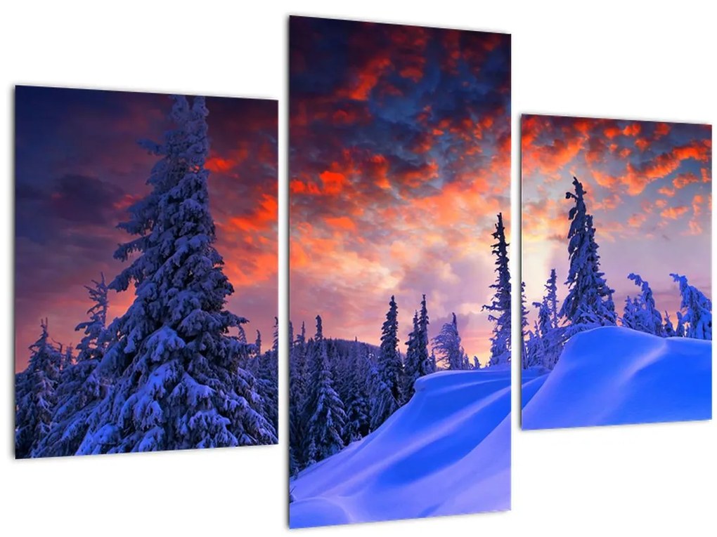 Tablou - Amurg dev iarnă (90x60 cm)