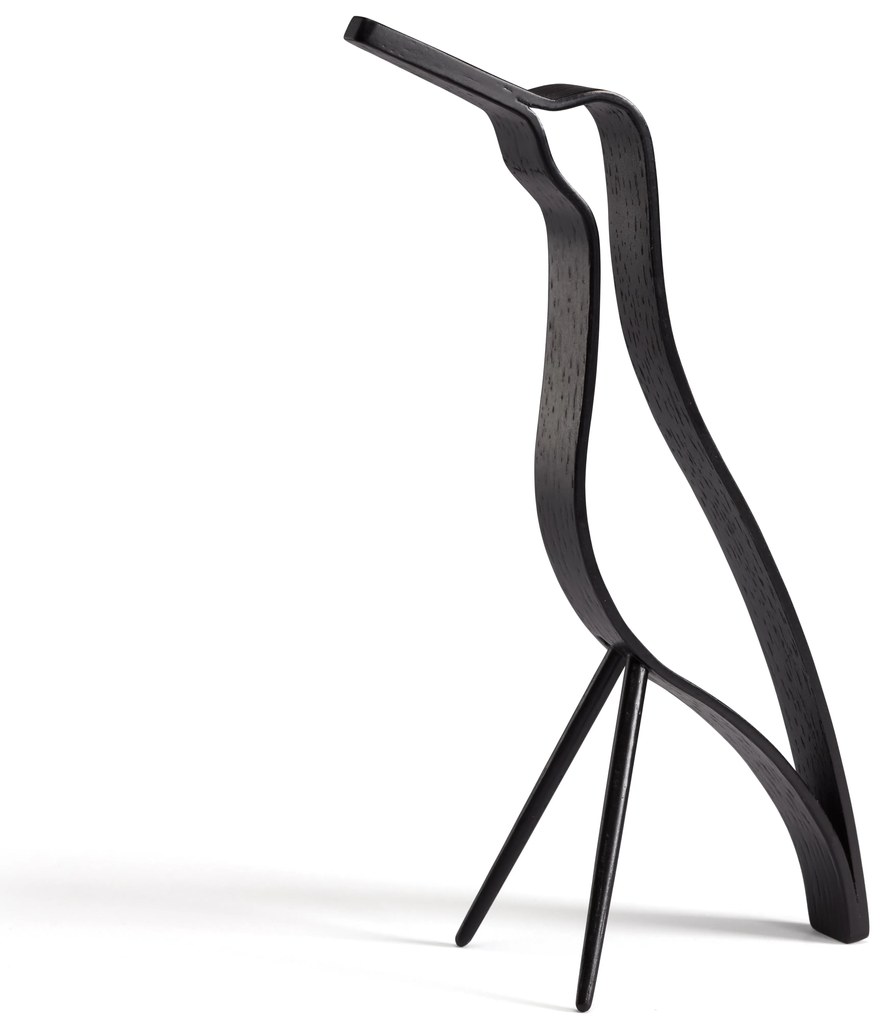 Decorat pasăre Woody 18cm, stejar negru - COOEE