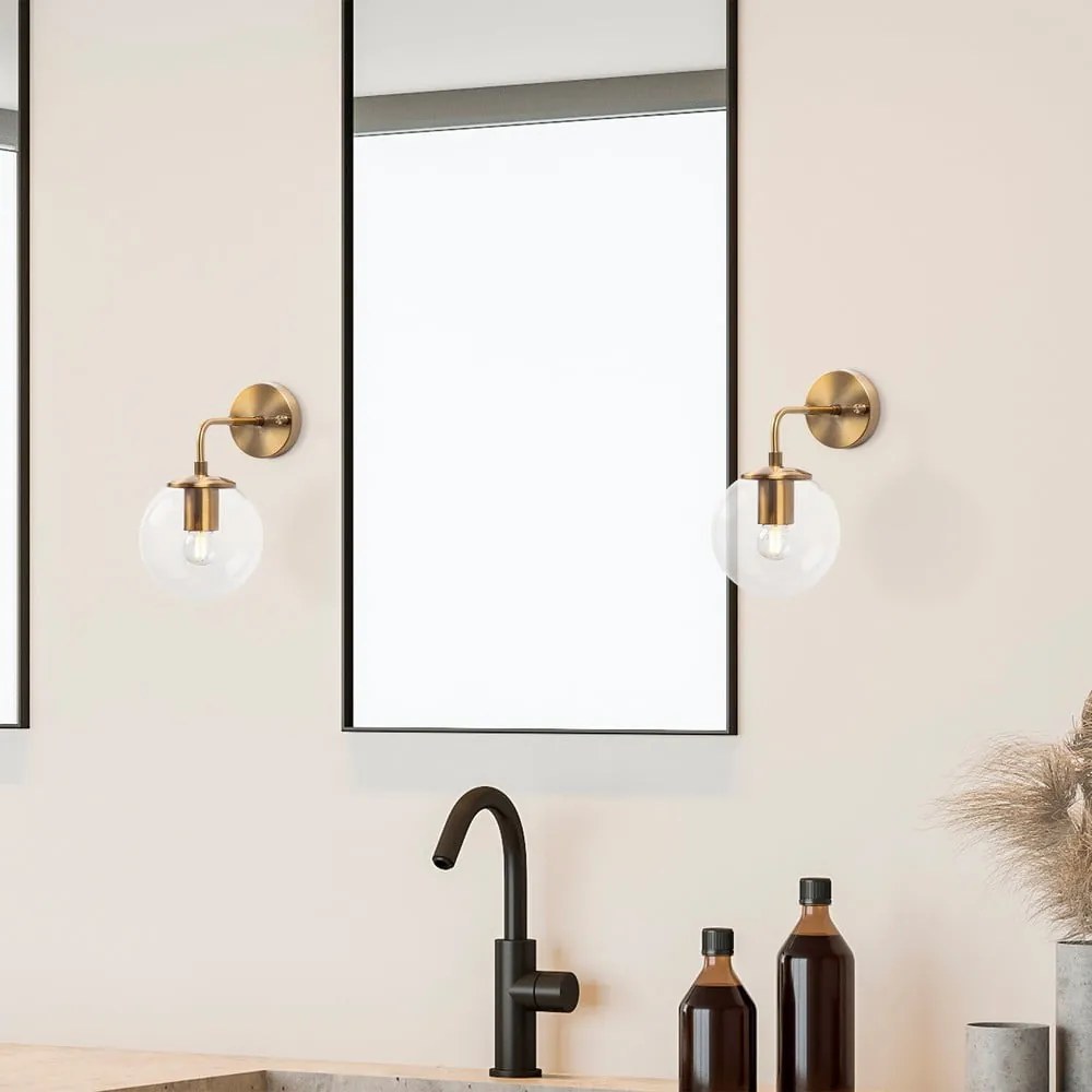 Aplică de perete alămie ø 15 cm Viran – Opviq lights