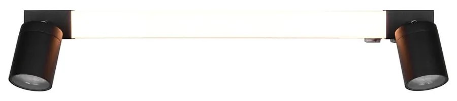 Aplică de perete negru-mat LED Enrico – Trio