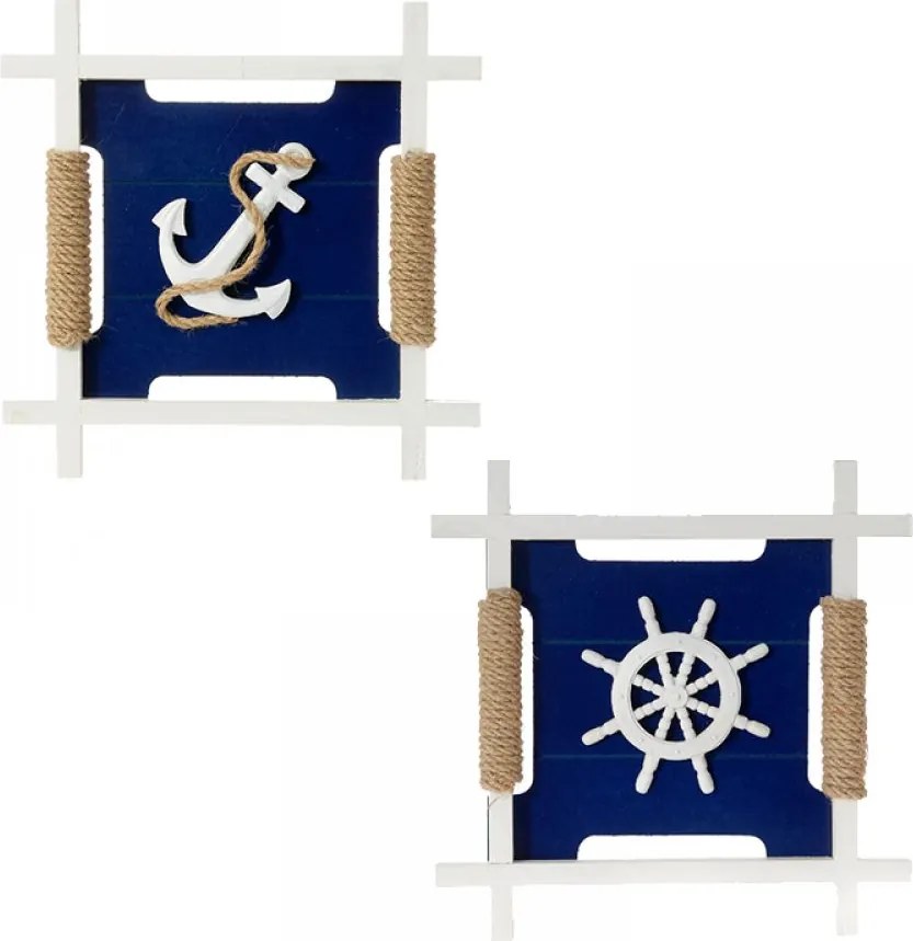 Decor de perete din lemn Navy