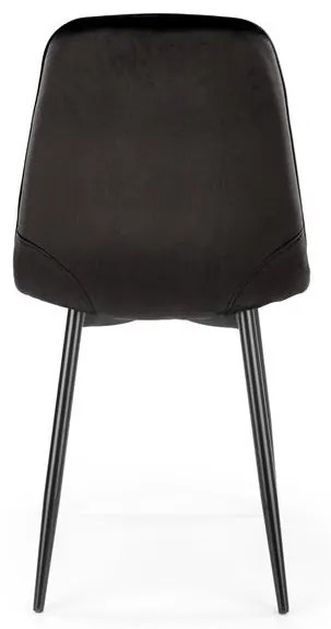 Set 6 scaune K417 velvet negru