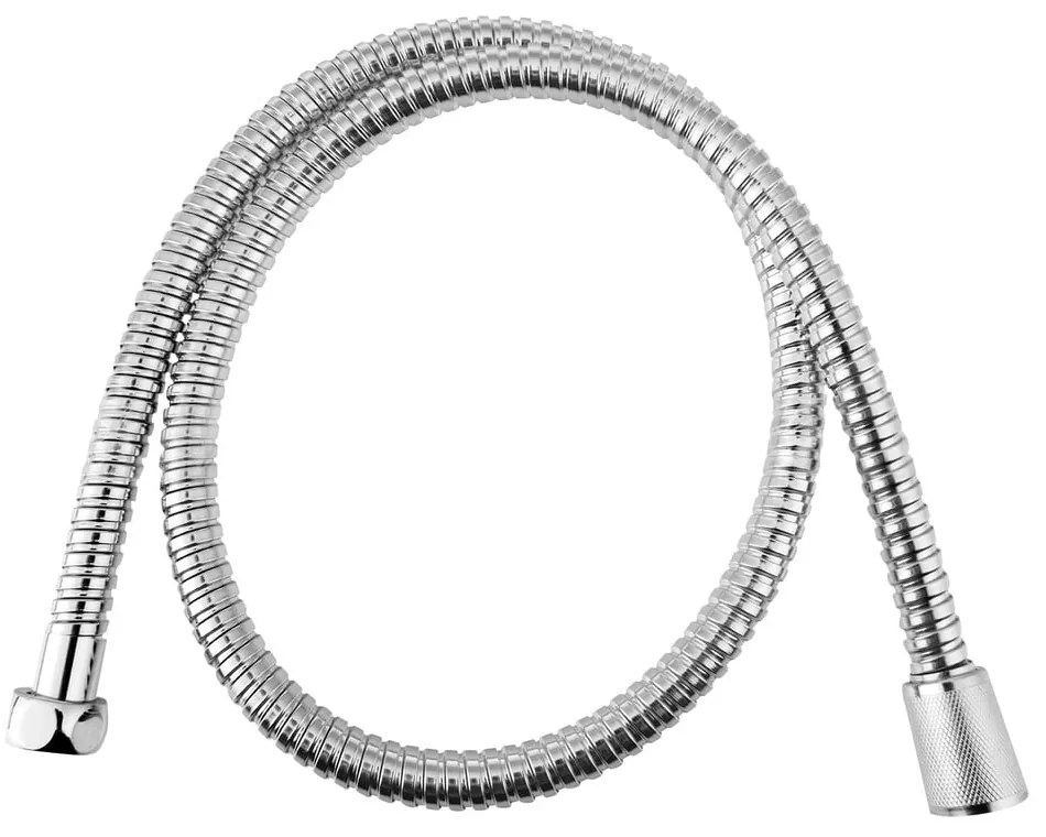 Furtun de duș argintiu lucios din oțel inoxidabil Powerflex – Sapho