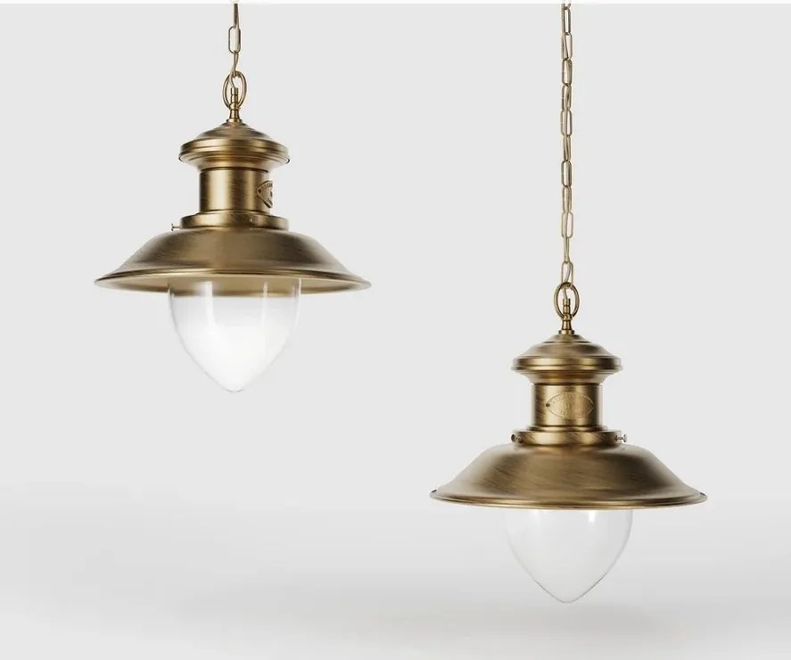 Lustra stil nautic din alama si sticla Al Mare