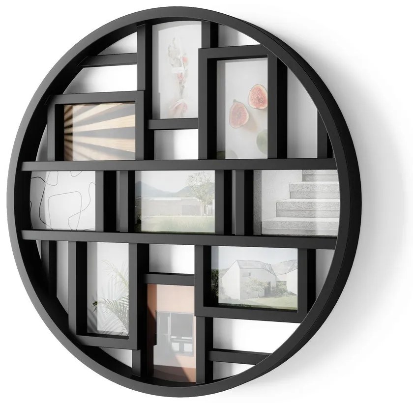 Ramă foto neagră de agățat din plastic Luna – Umbra