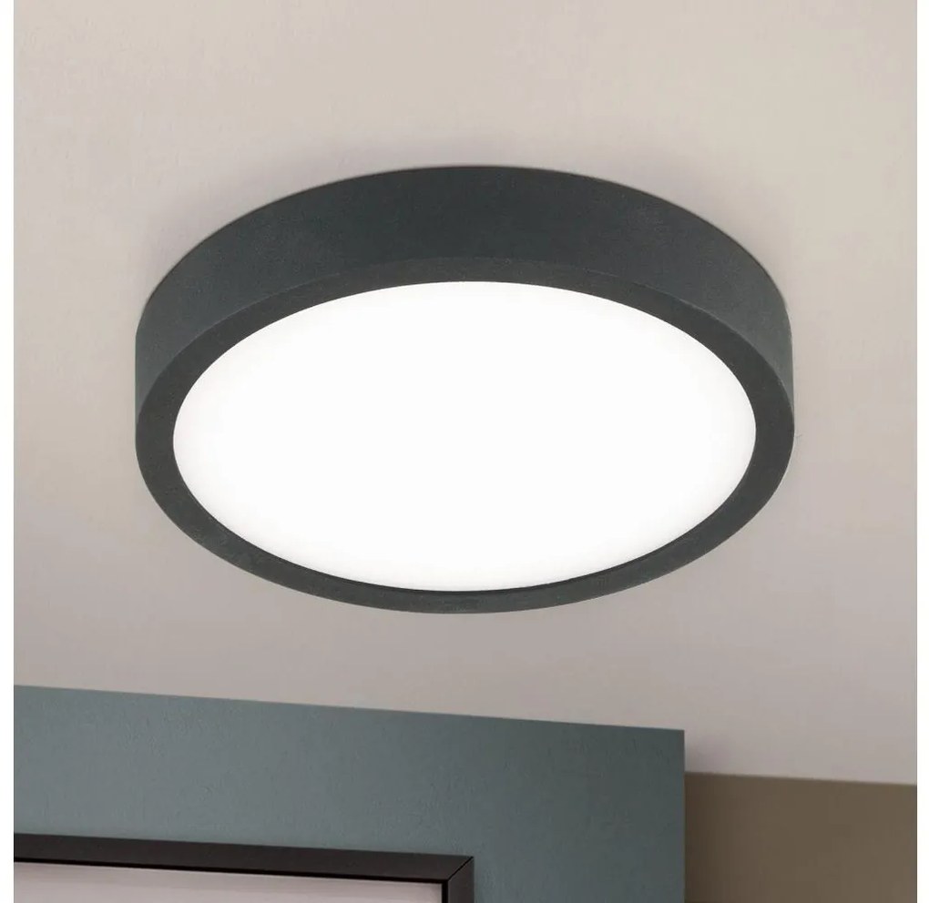 Plafonieră LED Orion DL 7-657/14 BULLY LED/12W/230V d. 14 cm negru