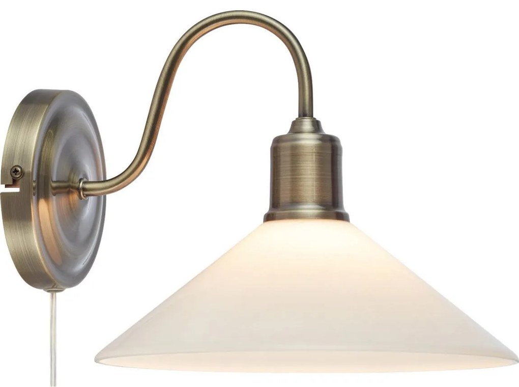 Lampă de perete Markslöjd 108865 VELA 1xE27/40W/230V alamă/alb
