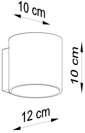 Aplică perete ORBIS 1xG9/40W/230V beton