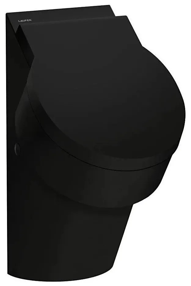 LAUFEN H8402810200001 - Pisoar VAL, alimentare pe spate, evacuare pe spate, ceramică/negru lucios