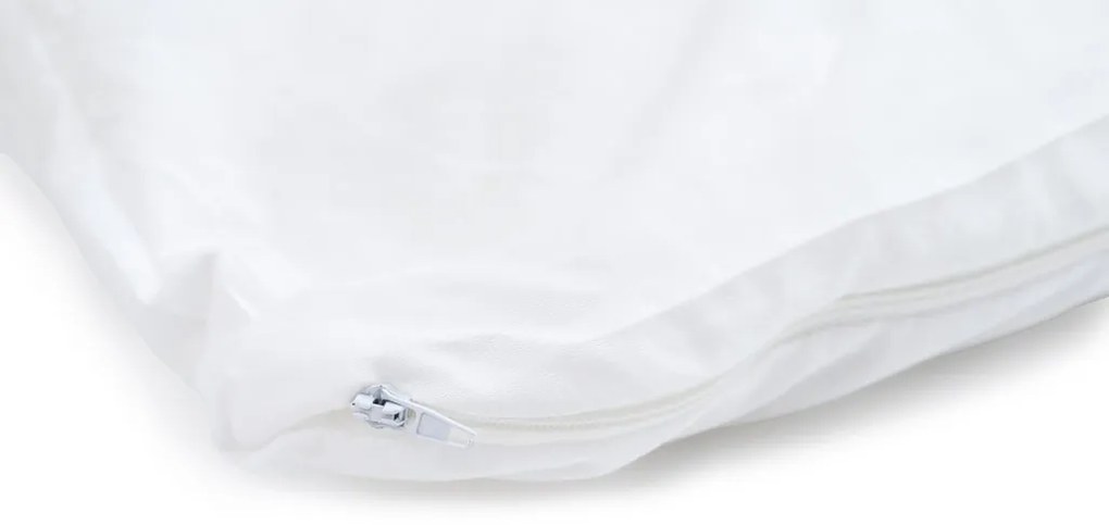 Patura de vara matlasata 140x200 cm cu perna 70x90 cm ECONOMY PEACH, albă