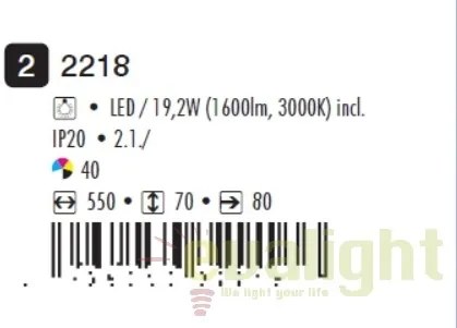 Aplica de perete LED design modern Esther 2218 RX
