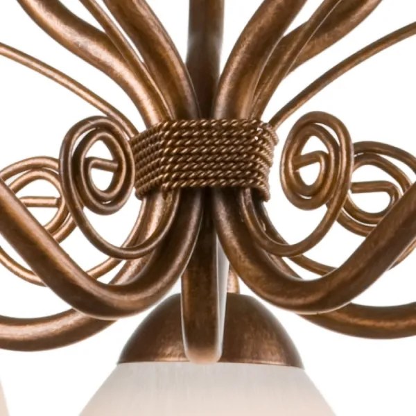 Lustră LED pe lanț Brilagi ANTICO 5xE27/60W/230V bronz patină