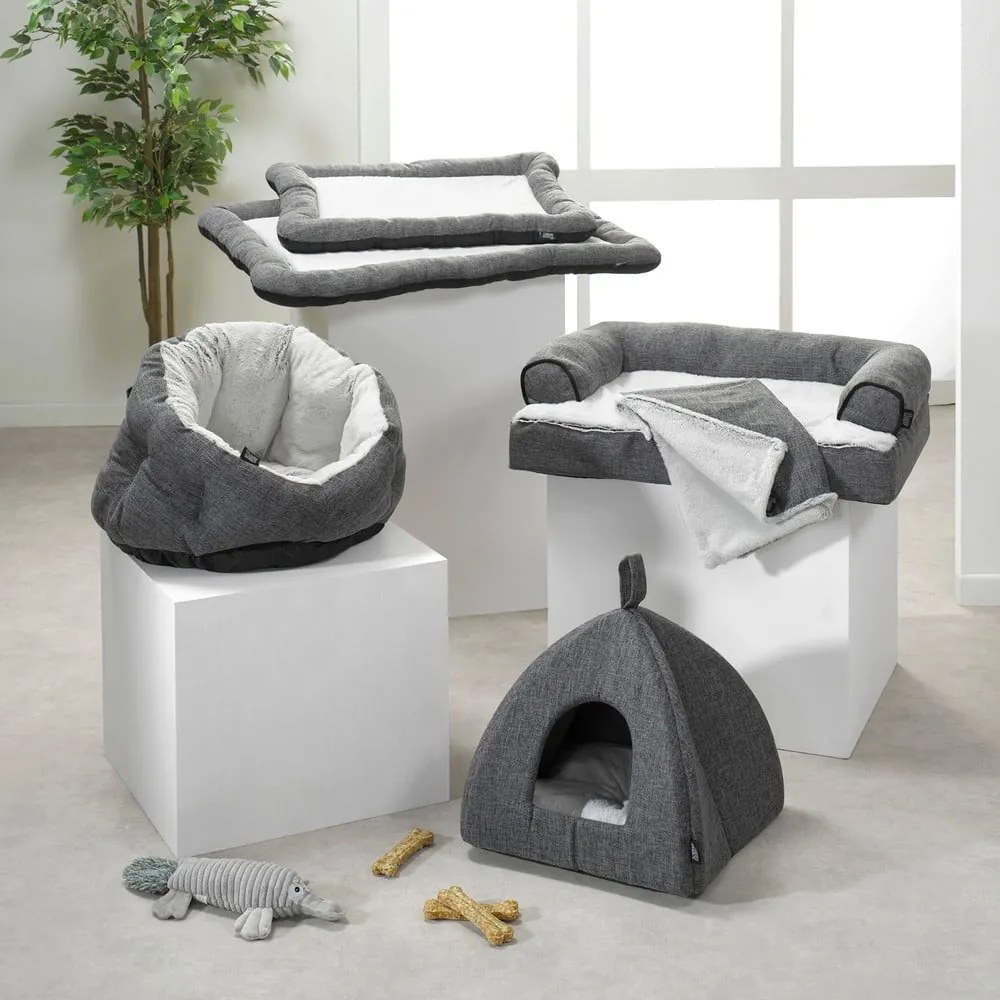 Cort animale gri pentru pisici 40x40 cm – Love Story