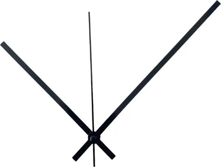 SENTOP | Ace de ceas drepte din aluminiu negru 18,5 / 14 cm