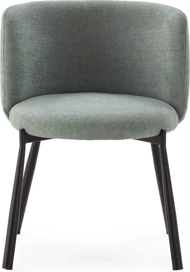 Set de scaune de sufragerie verde mentă 2 buc. tapițat Ginny – MOME