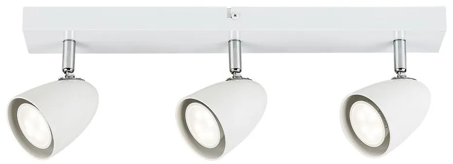 Plafoniera cu Spot-uri Directionabile, 3xGU10, Perico alba
