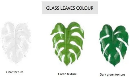 Aplica de perete moderna design frunze MONSTERA DELICIOSA