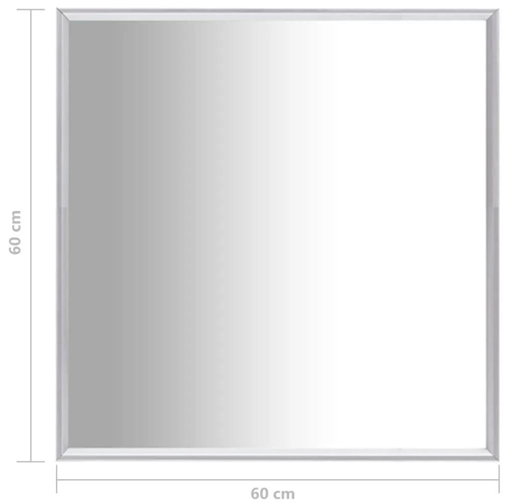 Oglinda, argintiu, 60x60 cm Argintiu, 60 x 60 cm, 1