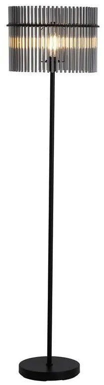 Lampadar/Lampa de podea decorativa Swizzle fumuriu