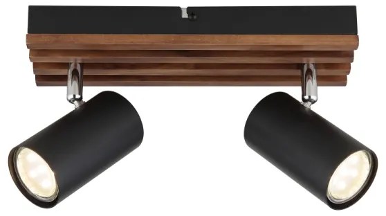 Spot Globo 57909-2 KAYDEN 2xGU10/25W/230V negru