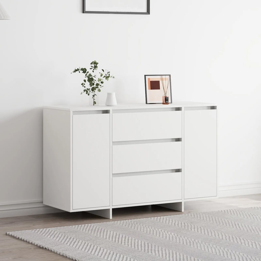 vidaXL Bufet cu sertar Alb 120 x 41 x 75 cm Lemn compozit