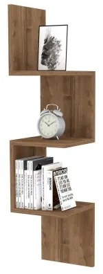 Etajeră de colț ZIKZAK 105,5x25 cm maro