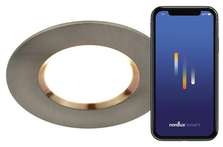 Spot incastrabil LED CCT, IP65 Don Smart nickel