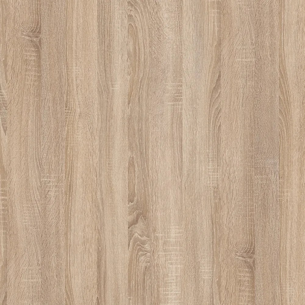 Mobilă de bucătărie Yorki 340, corp din stejar Sonoma, cu față alb satinat