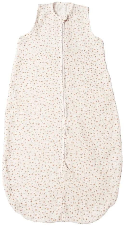 Sac de dormit de vara pentru copii din muselina dubla 3-18 luni Kidizi Tiny Flowers, 0.3 tog