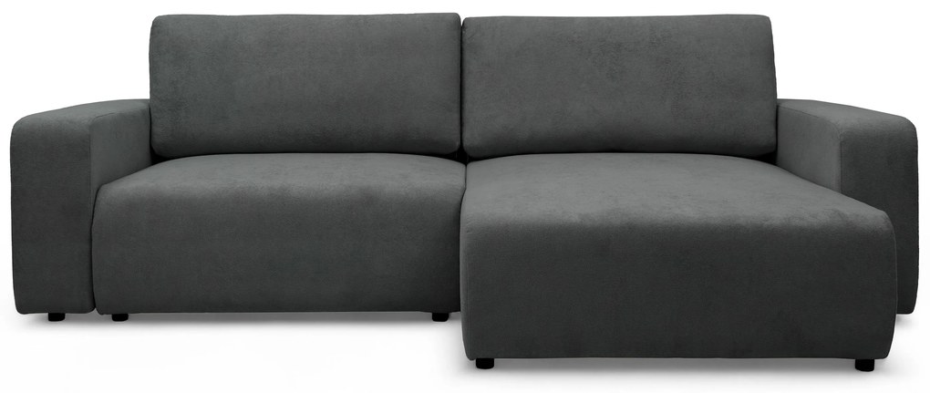 Colțar extensibil Avia L universal - grafit stofă boucle Gerra 120