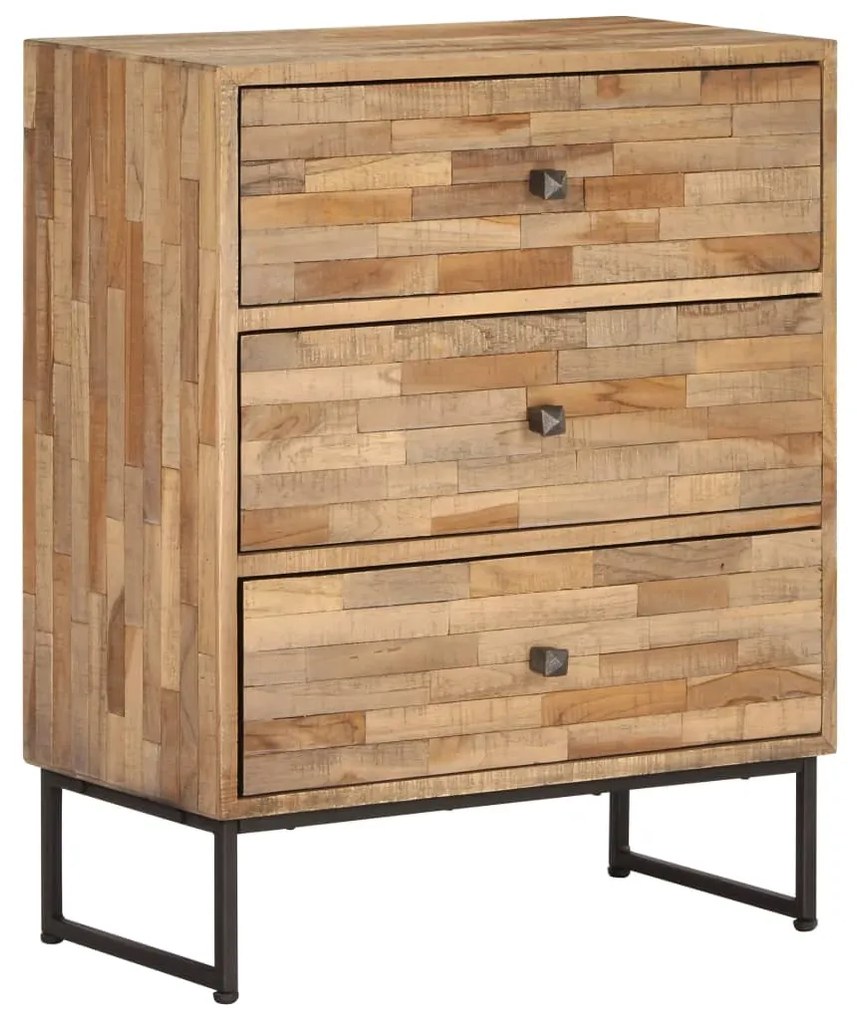 246079 vidaXL Servantă, 60 x 30 x 75 cm, lemn de tec reciclat