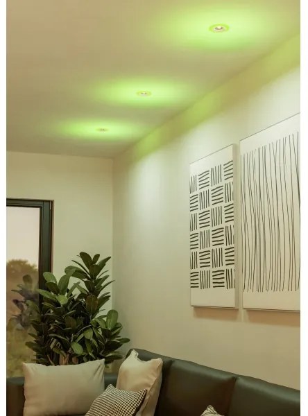 Eglo 901117 - Lampă de baie CALONGE, set 3 LED-uri RGB, dimabilă, 3,8W/230V, IP44 + telecomandă