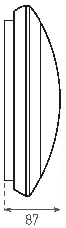 Plafonieră LED de exterior cu senzor RENO LED/16W/230V IP66 alb