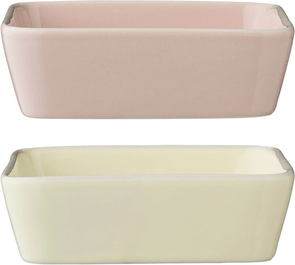 Set 2 Farfurii pentru servire Alberte,Multicolor, Ceramica 13.5x4x13.5 cm